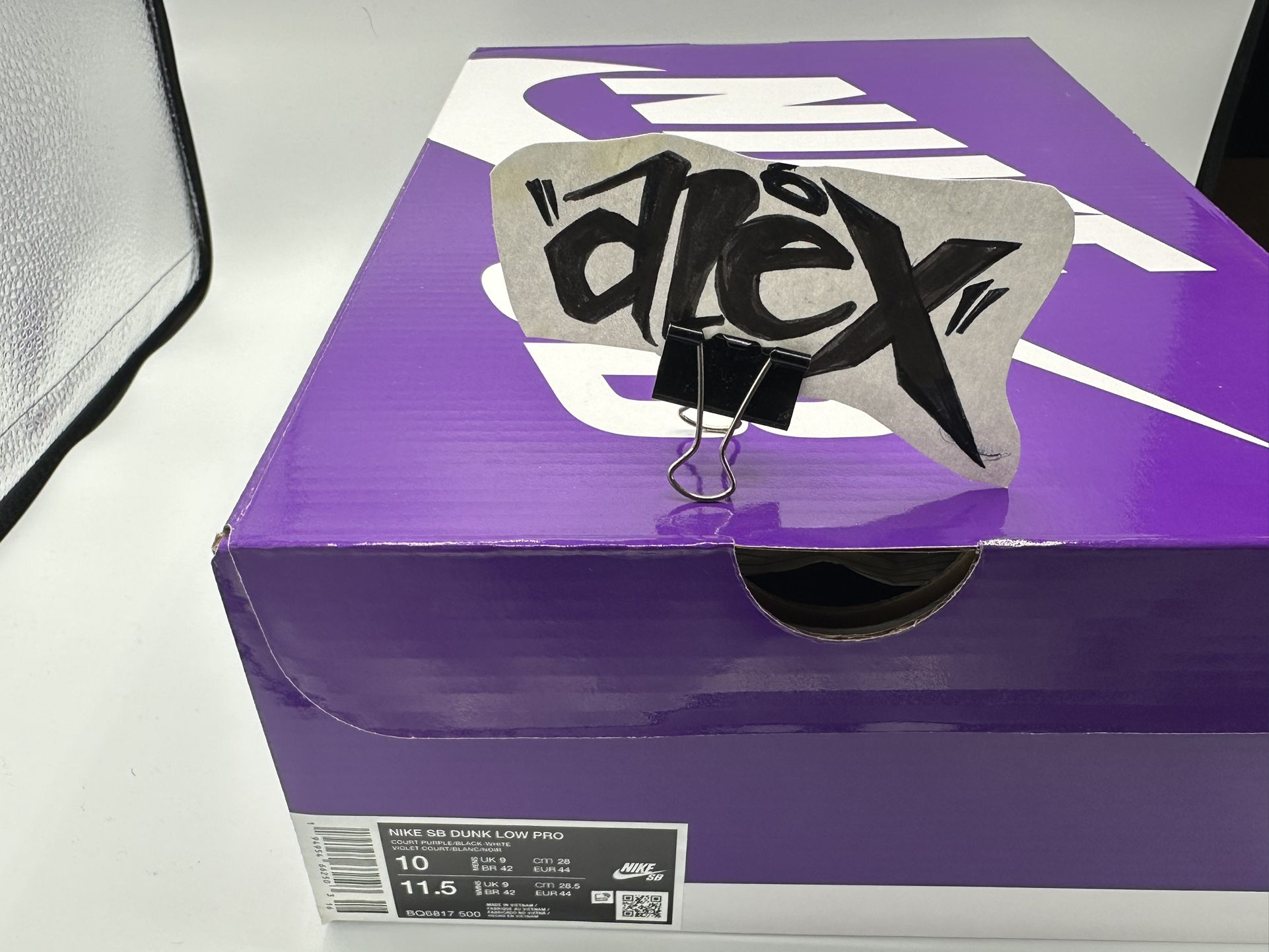 Nike SB Dunk Low Court Purple Size 10 Men