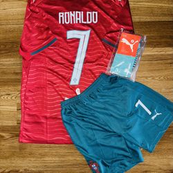 Ronaldo Portugal World Cup 2026 Uniform Jersey Kids Youth 10/12 14/16 18/20 