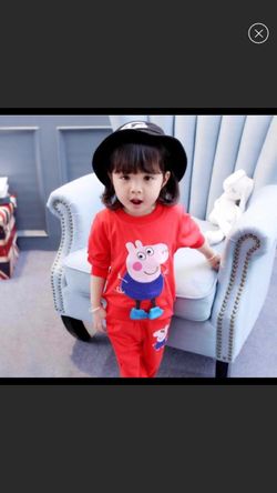 NWT Peppa Pig Red Outfit 2pcs Set size 3T 4T 5t