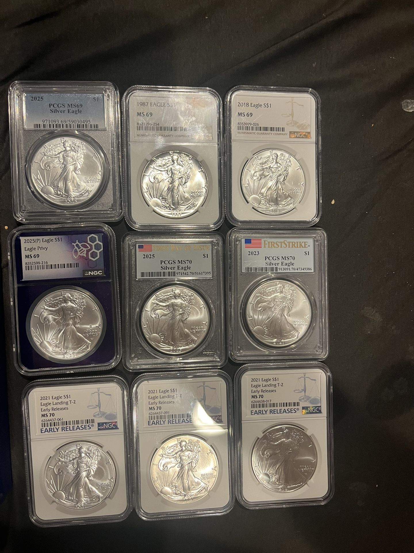 Graded American Silver Eagles