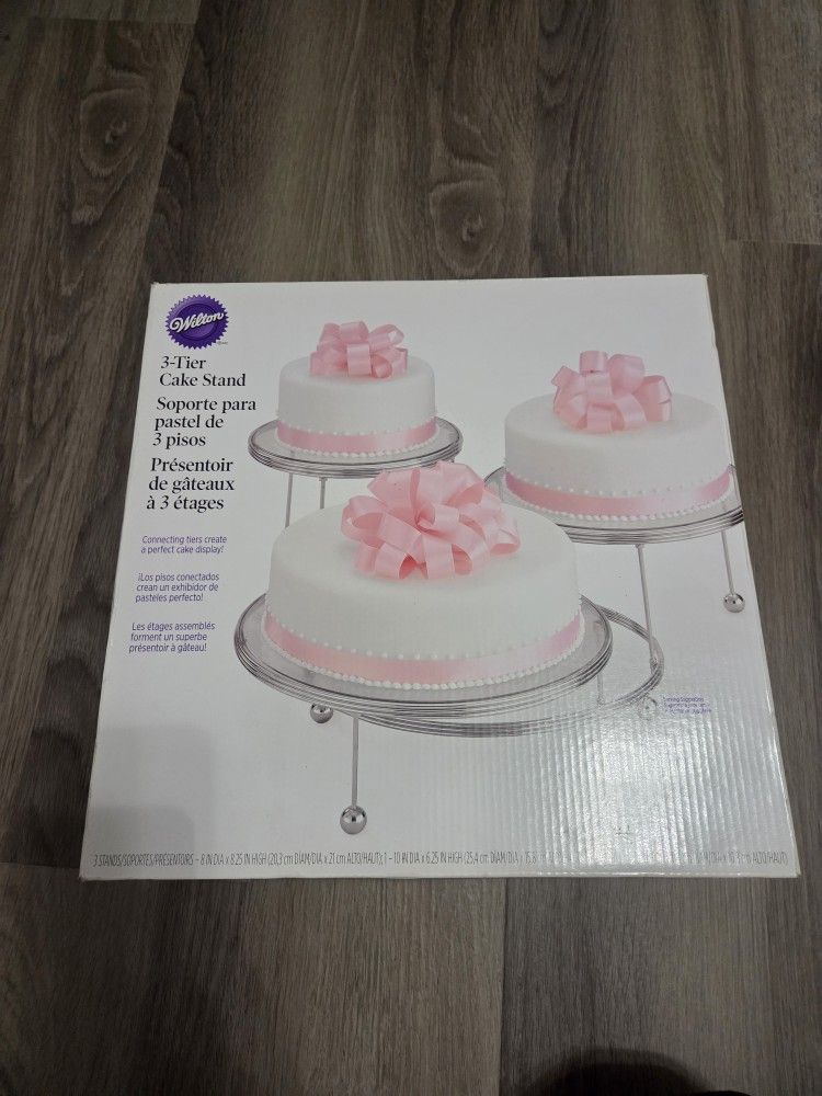 3 Tier Cake Stand Silver