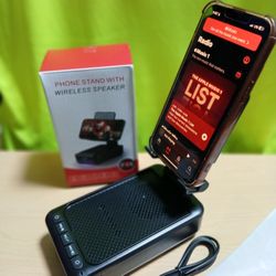 Aseat Phone Tablet Stand Wireless Bluetooth Speaker New