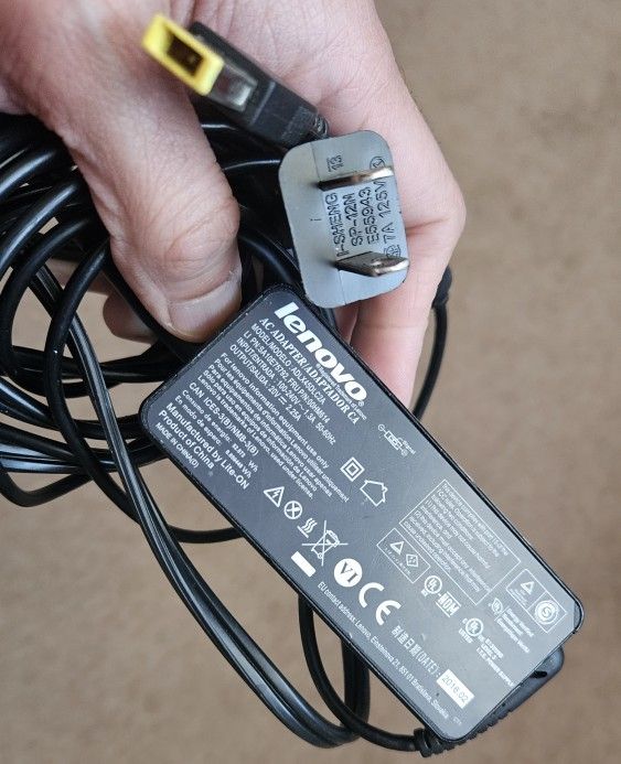 Lenovo Laptop 20V 2.25A AC Adapter Power Supply Cord