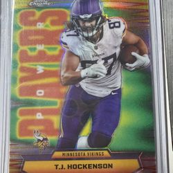 ‘25 Topps Chrome TJ Hockenson Power Players Refractor 