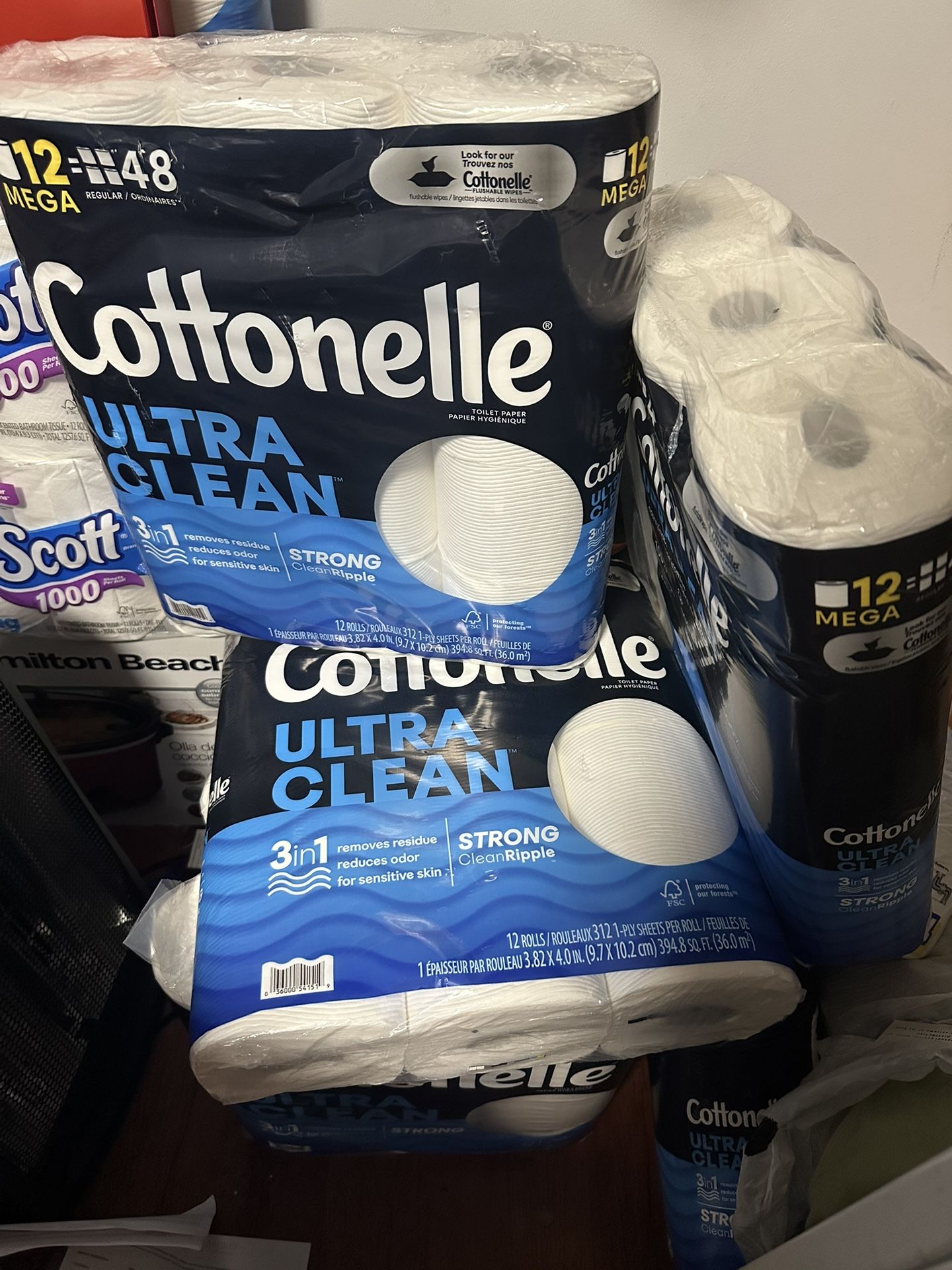 Cottonelle Toilet Paper 12 Rolls