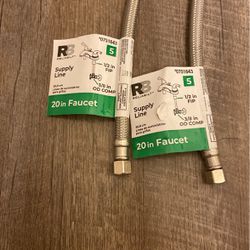 Reliabilt 20” Faucet Supply Line 3/8 OD COMP 1/2” FIP (2) 