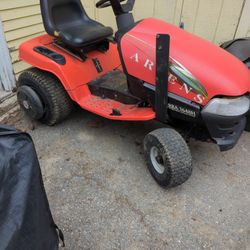 Arians Riding Mower With Snow Blower Attachment 