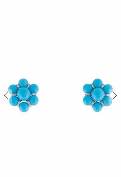 14K White Gold Diamond Vintage Earrings