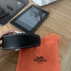 Hermes Reversible Leather Belt 