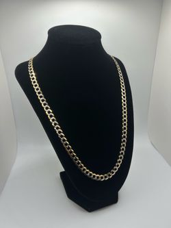 14K Solid Flat Curb Chain