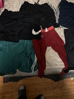 Nike And Adidas Shorts And Dry Fit Shirts And Leggings 