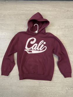 Burgundy Cali Hoodie Vintage
