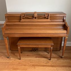 Lowery Upright Piano With Bench