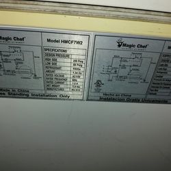 Freezer Marca Magic Chef