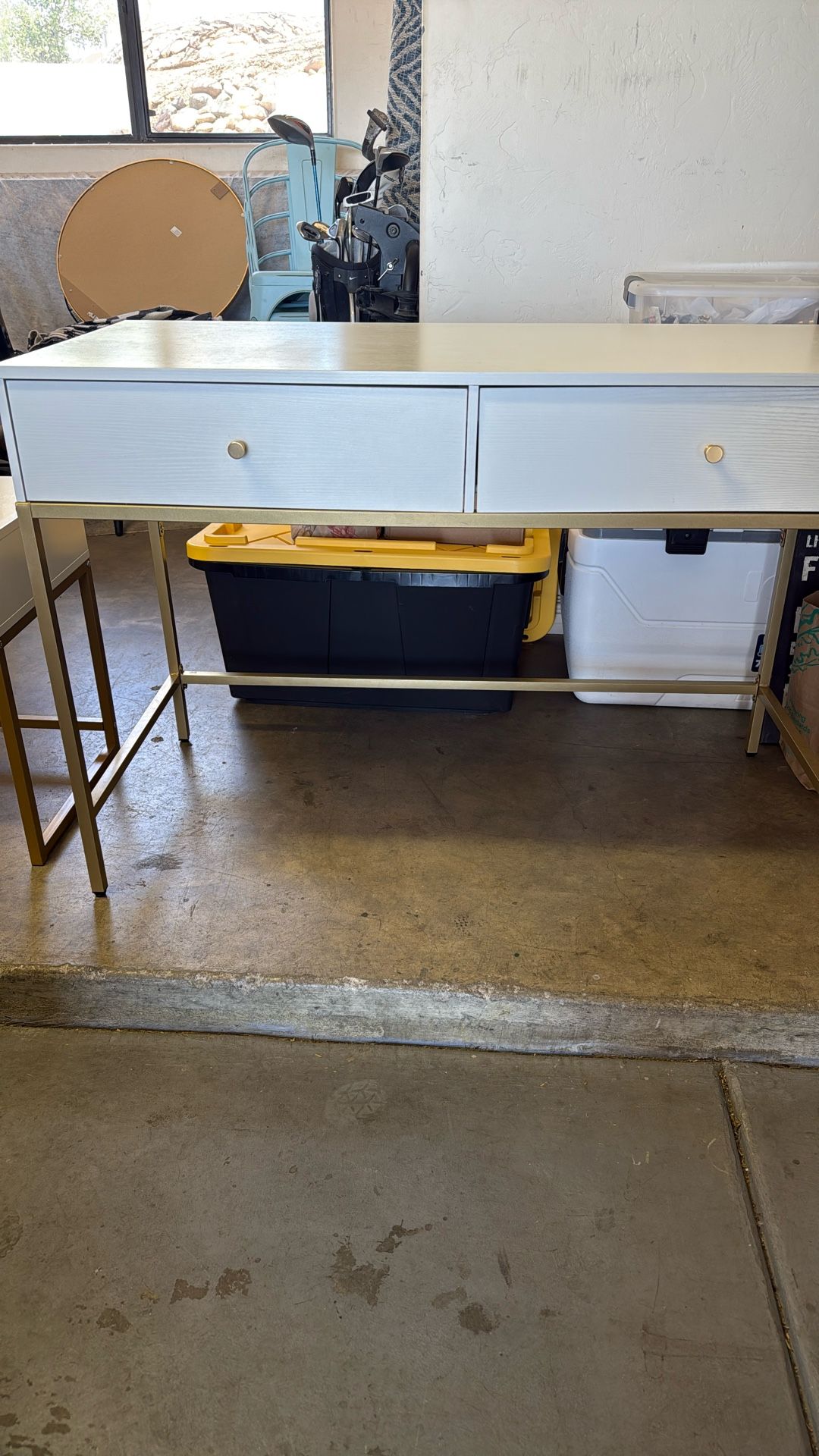 Desk And Side Table