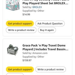 Like New Pack N Play and Sheets