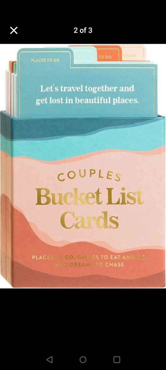 Couples Bucket List Cards