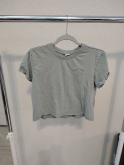 green shirt for women, size S, grateful heart blessed
