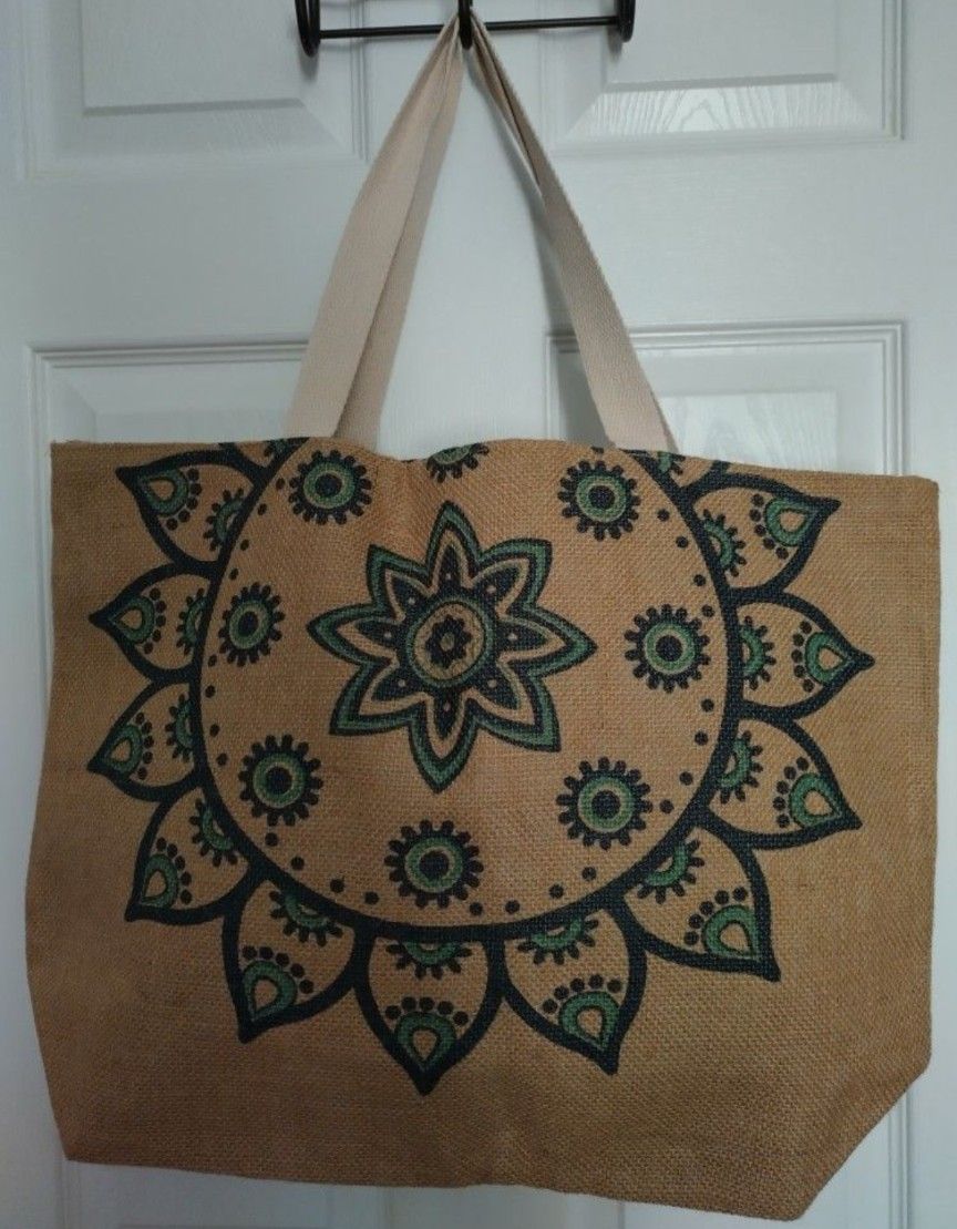 Burlap Tote Bag