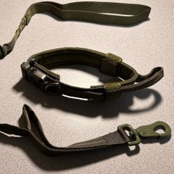 Green Tactical High Quality Dog Leashes And Collar