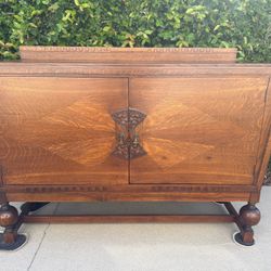 Art Deco Oak  Sideboard/Credenza/Buffet
