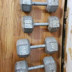 Dumbbells (2) 30lbs (2) 40lbs