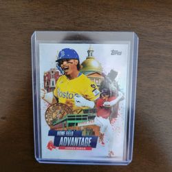 TOPPS 2025 JAREN DURAN HOME FIELD ADVANTAGE CARD, BOSTON RED SOX,  HA-24