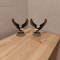 Bald Eagles Hand Painted (2)