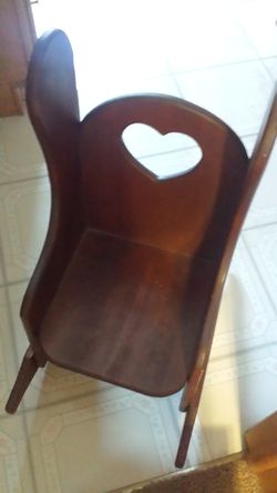 Childrens rocking chair real wood
