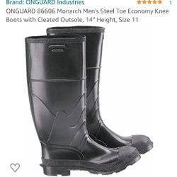 Mens Steel Toe Rain Boots Size 12