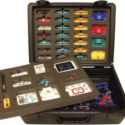 This is an Elenco SC-750R Snap Circuits Training Program kit.  It includes over 80 snap-together parts for building more than 750 projects.  