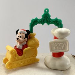Vintage Nestle Disney Mickey North Pole Ornament