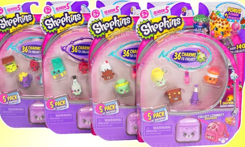 SHOPKINS SEASON 5- 5 PACKS