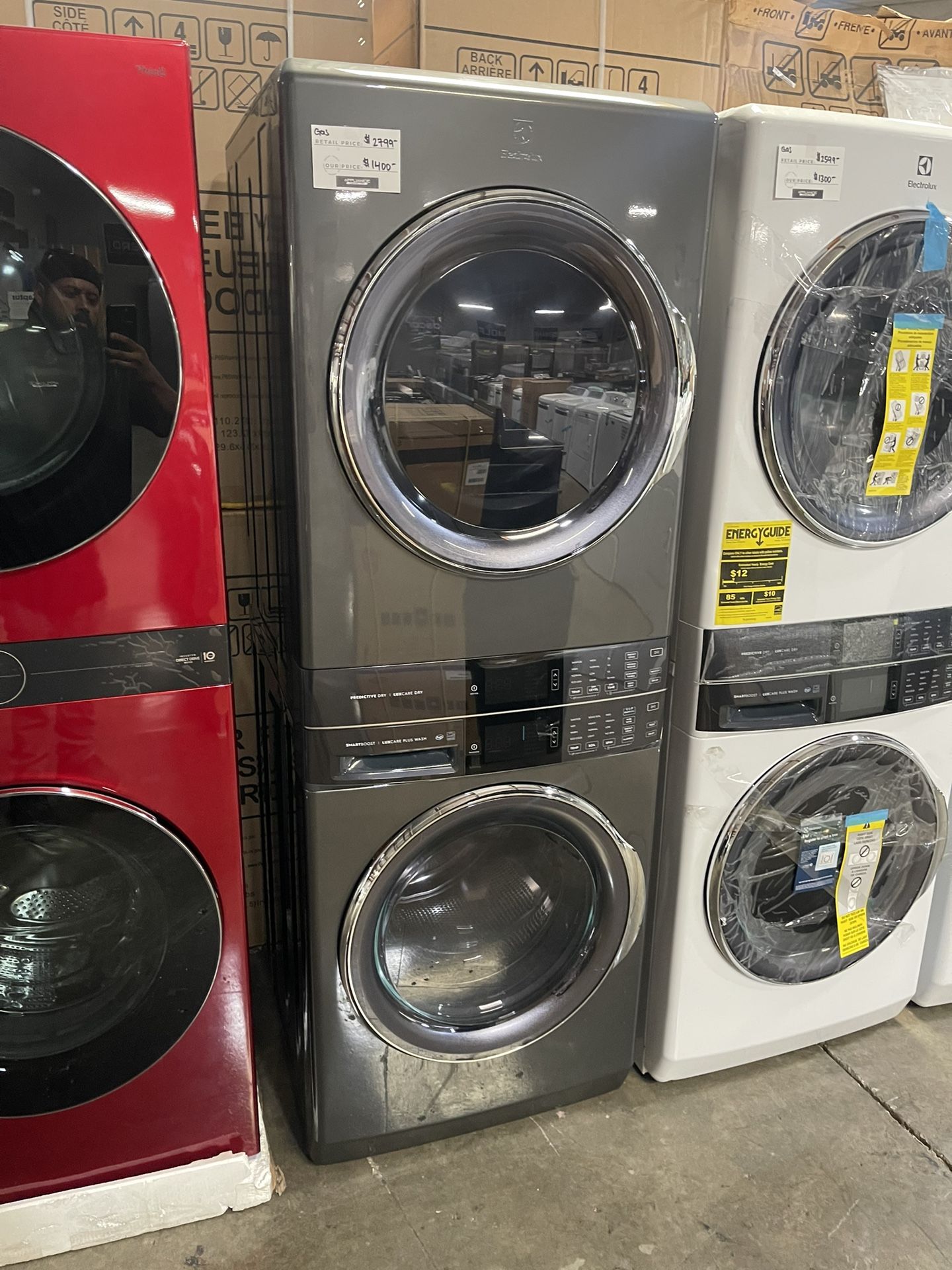ELECTROLUX WASH TOWER GAS DRYER