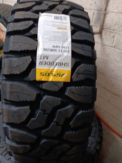 New set of tires aplus mud terrain 35 1250 20 lt