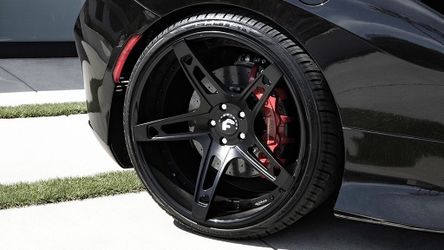 22” Gloss Black Forgiato Wheels - 3 Piece