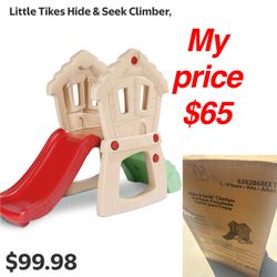 Lil Tikes hide and seek climber slide in box $65 east Palmdale cash only