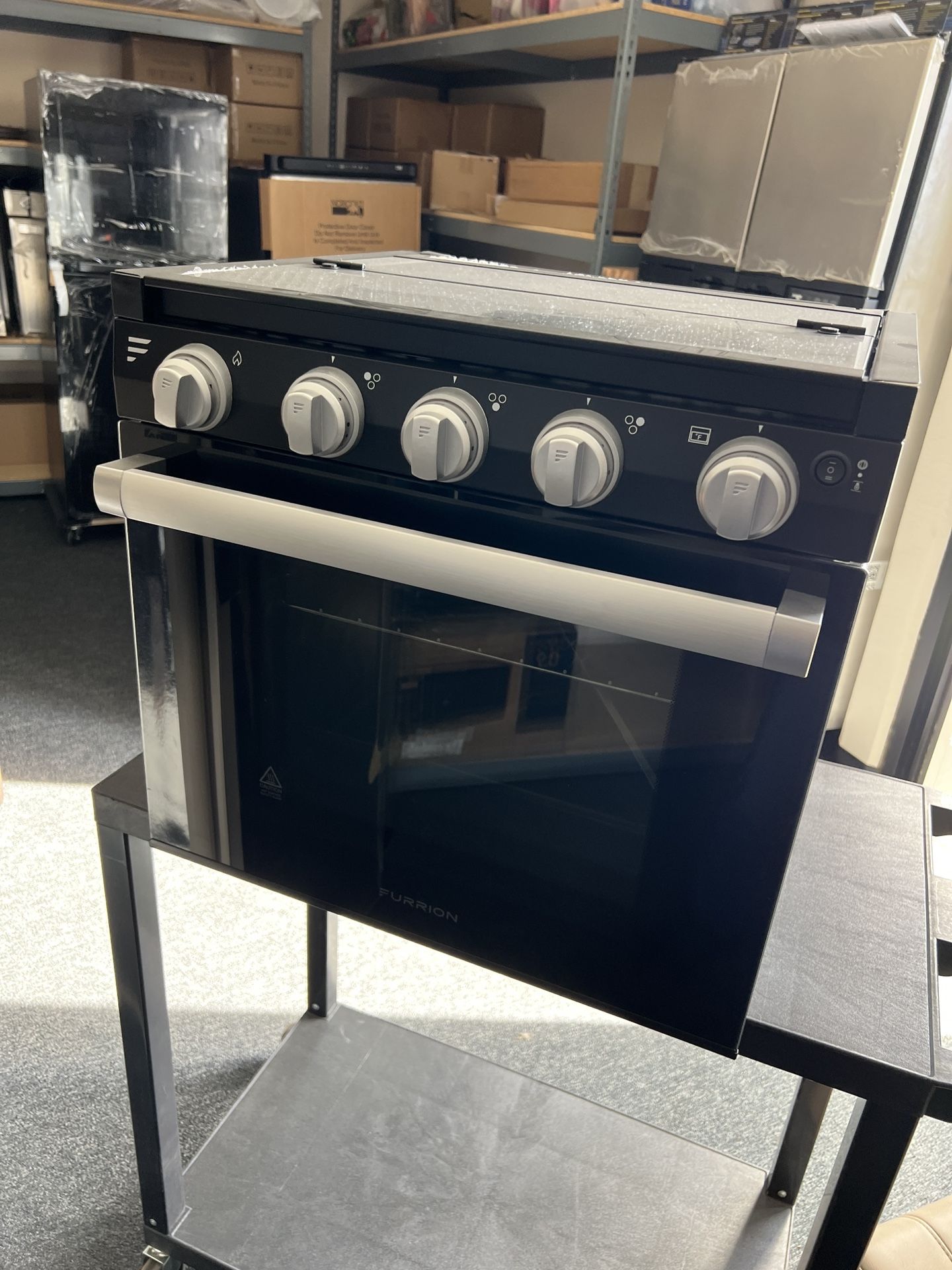 Furrion 21" 12v RV Camper 2-in-1 Range Oven Stove LED Lighting F1S21L02A-BL