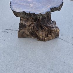 Wooden Heart End Table