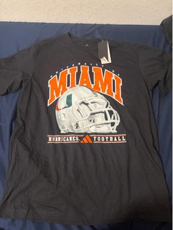 Miami hurricanes t-shirt size: men’s large