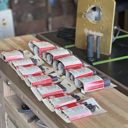 PORTER-CABLE 121 Oscillating Spindle Sander w/ Woodpeckers Sander Plate + Extra Sleeves - Lightly Used