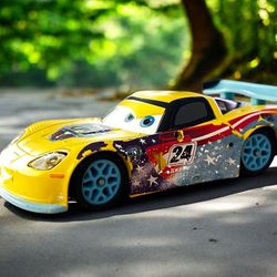 Disney Pixar Cars Corvette Yellow No.24