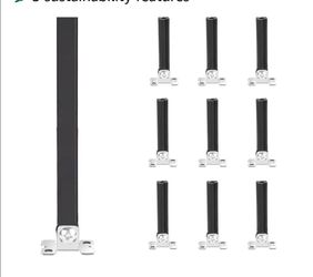 (Brand New in Pack)
Sidasu 10 Pack Baluster Swivel Connectors with Screws for Installation of 1/2" Square Balusters(Shoes not Inculded)/A1-CN-5608