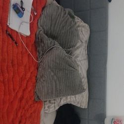 Fancy Queen Matress Grey Headboard Box Spring