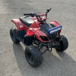 Spyder Red 125cc Kids Quad Atv 4 Wheeler 