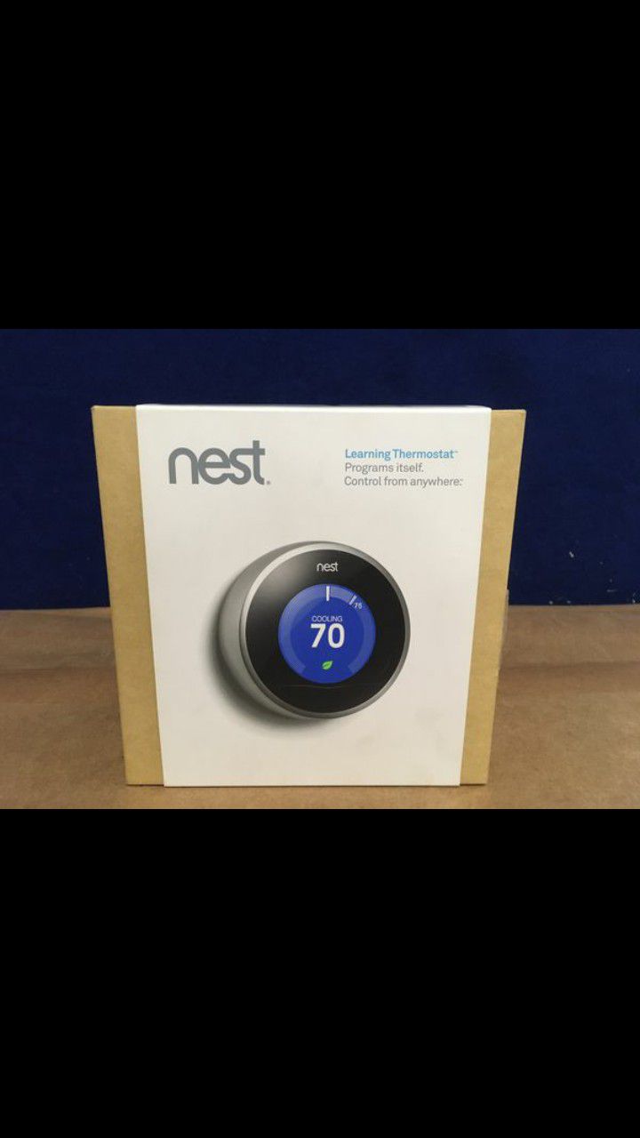Nest learning thermostat. Brand new in box