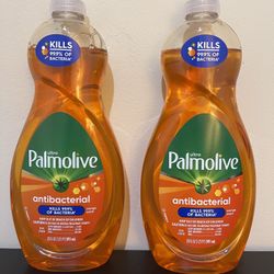2pack Palmolive Ultra Concentrated Antibacterial Liquid Dish Soap, Orange Scent - 20 Fluid Ounce