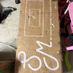 48” Ceramic Vanity-top Bathroom Sink Swiss Madison