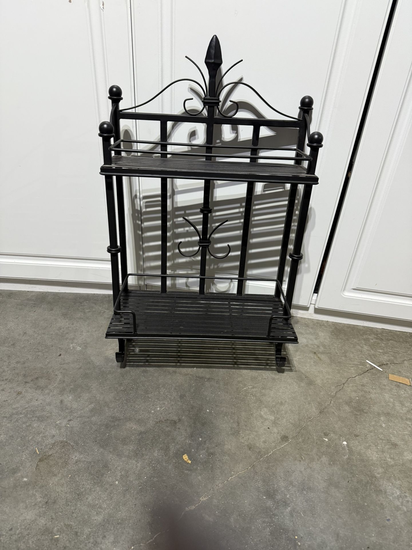 Black Metal hanging shelf