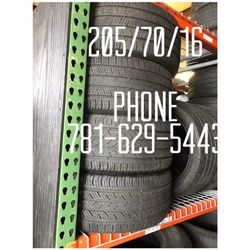 Used Tire For Sale 205/70/16 $35 each free mounting and Balancing